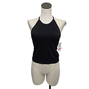 NWT Athleta Girl Power Up Twist Tank in Black Size Large/ 12 Athletic Workout - Picture 1 of 9