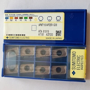 APMT1604PDER-G08 ACP200 SUMITOMO Original CNC Milling carbide inserts 10pcs - Picture 1 of 3