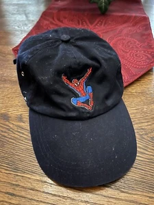 Vtg 2001 Spiderman Sony Strap Back Baseball Cap Columbia Movie - Picture 1 of 5