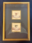 Arnie R. Fisk Teacups on Lace Doilies Matted Framed Prints Roses Birds