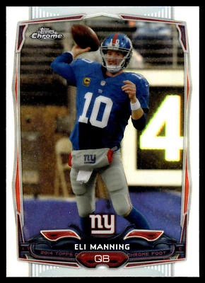 2014 Topps Chrome #93 Eli Manning Pink Refractors #/399 - Image 1 of 2