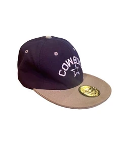 Vtg Dallas Cowboys Snapback Hat Cap - Premium Headwear - Navy and Gray - Picture 1 of 4