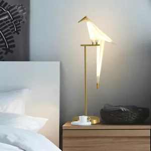 Modern LED Nordic Origami Table Light Living Room Bedroom Bedside Table Lamp - Picture 1 of 18