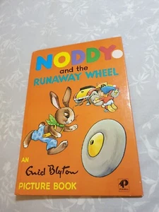Vintage 1970 Noddy And The Runaway Wheel Hardcover By Enid Blyton - Picture 1 of 3
