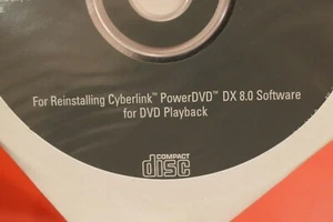 Dell Application Cyberlink PowerDVD DX 8.0 Reinstallation ORIGINAL CD - Picture 1 of 3