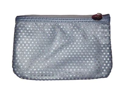 Ipsy January 2017 Metropolis Silver Gray Mesh Glam Bag Makeup Bag