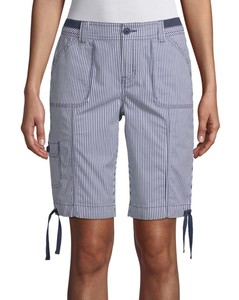 Las mejores ofertas en Pantalones cortos a rayas de mezcla de algodón para  mujeres | eBay
