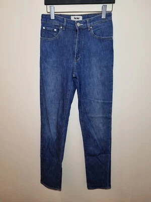 Pantalones de mezclilla elásticos de pierna recta ACNE para mujer talla W30 L32 Foto 1 de 4