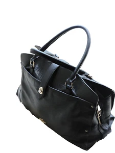 EUC COACH MERCER Black Satchel Leather Handbag Retail: $395.00 - Picture 1 of 9