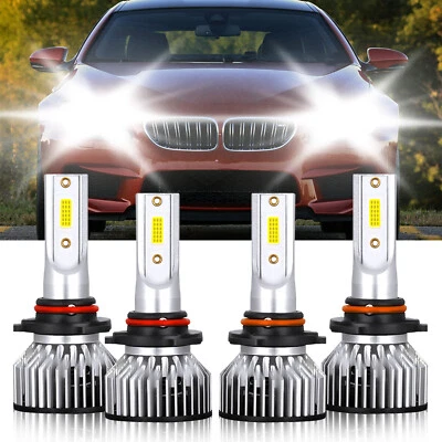 9005 9006 LED Headlight Bulb Hi Low Beam Kit Super Bright For BMW M6 1987-1988 - Image 1 of 4