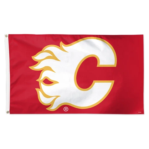 WinCraft Calgary Flames 3' x 5' Primary Logo Single-Sided Flag Cover