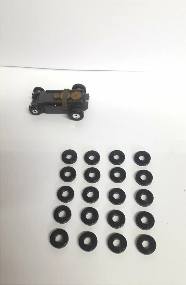 20 Aurora Modelo Motoring Tjet Indy Dune Buggy Ranura Coche Silicona Neumáticos Lisos C2 Foto 1 de 1