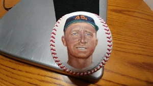 Classic Baseballs by Ron Lewis Original Art Signed by Bobby Shantz - Picture 1 of 8