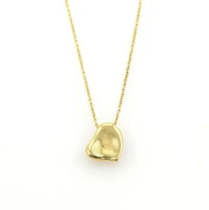 Tiffany & Co. 18K Gelbgold Elsa Peretti Vollherz Anhänger Halskette - Bild 1 von 12