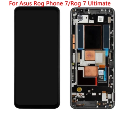 Original LCD Display Touch Screen Digitizer Frame For Asus ROG Phone 7 Ultimate - Image 1 of 3