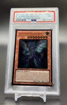 PSA 9 Mint Galaxy-Eyes Photon Dragon PHSW-EN011 1st Edition Ultimate Rare YuGiOh - Image 1 of 4