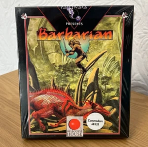 Psygnosis Barbarian Commodore 64 Cassette - New Sealed -👽👾Retro Gift Idea👾👽 - Afbeelding 1 van 24