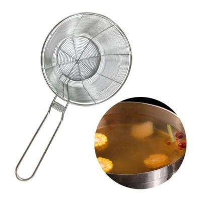 Cestello Per Friggere Scolapasta Per Alimenti In Acciaio Per - Immagine 1 di 4