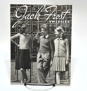 VINTAGE 1950 JACK FROST STRICKSTRICKER ANLEITUNGSBÜCHER #2 - Bild 1 von 4