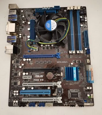 CPU PROCESSORE INTEL CORE i7-3770 3.40GHz + SCHEDA MADRE ASUS P8B WS - ATX - Immagine 1 di 4