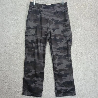 Est 1989 Place Pants Boys 16 Husky Gray Camo Cargo Pocket Adjustable Waist Camo - Image 1 of 4