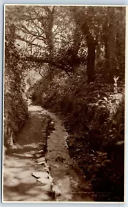 Postcard Guernsey Water Lane Moulin Huet Channel Islands RPPC - Picture 1 of 2