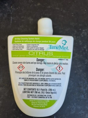 Paquete de 12 recargas por goteo TimeMist Virtual Conserje 10,1 oz. Cada cítrico perfumado con lima Foto 1 de 2