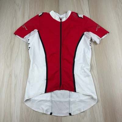 Gore Bikewear Cycling Full Zip Jersey Red White Womens Size M Medium - Image 1 of 4