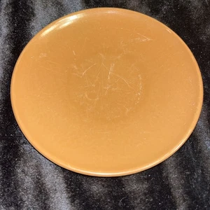 Brown Melamine Plastic Saucer 5.5” Flat, Mid Century RETRO - Picture 1 of 11