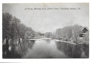 Cambridge Springs, Pa - Una mattina gelida lungo French Creek - Foto 1 di 2