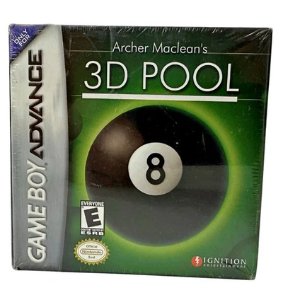 Archer Maclean's 3D Pool - Factory SEALED - Gameboy Advance GBA  - Image 1 of 4