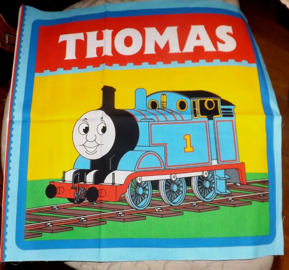 Fabric Panel Thomas and Friends Cranston 2005 17 1/2 by 22 Cotton - Image 1 of 1