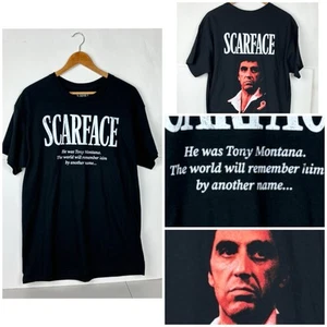 Scarface Tony Montana T Shirt Scarface Original Black T Shirt Men’s Size Large - Picture 1 of 7