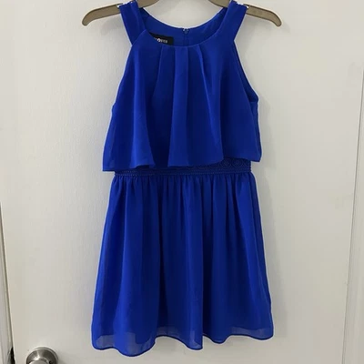 Amy Byer Royal Blue Layered Kids Dress Size 7 Girls - Image 1 of 4
