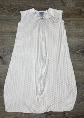 Manta portátil de algodón Halo SleepSack bebé niña rosa blanco talla mediana 6-12 meses Foto 1 de 4