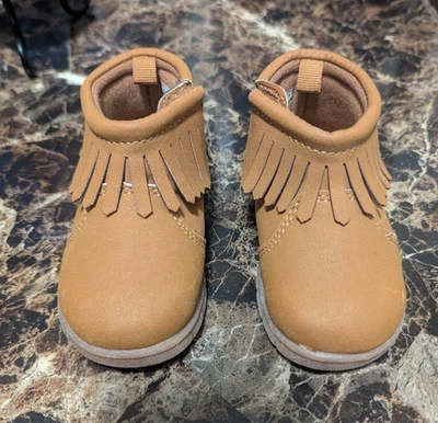 Carter's Simple Joys Tan Moccasin Boots - Image 1 of 4