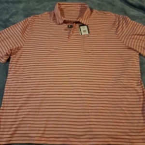 NWT Mens Crown & Ivy Short Sleeved Polo XXL Coral - Picture 1 of 7