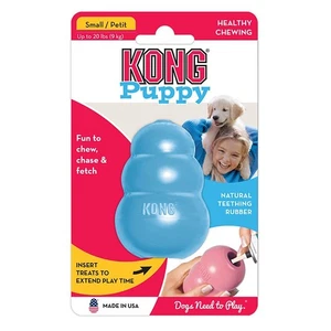 KONG Puppy - Natural Rubber Chewing Dog Toy - SMALL - BLUE - Picture 1 of 1