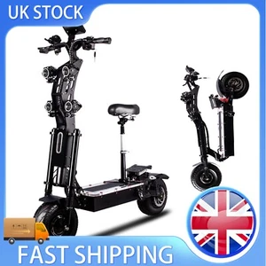 8000W 60V Electric Scooter Dual Motor 11/13inch Off Road Tires w/ Seat For Adult - Picture 1 of 25
