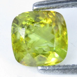 Piedra preciosa suelta en forma de cojín de esfeno/titanita natural de 3,20 quilates - Imagen 1 de 4
