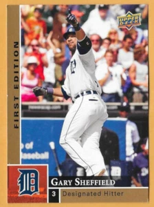 GARY SHEFFIELD DETROIT TIGERS #106 - UPPER DECK FIRST EDITION NM-MT 2009 - Picture 1 of 2