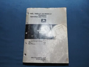Manual técnico de operación y prueba de excavadora John Deere 790D, 790D-LC, 892-LC  - Imagen 1 de 5