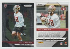 FRED WARNER 49ers 2018 Panini Prizm Rookie Card #257 SP RC All-Pro / 2 Available