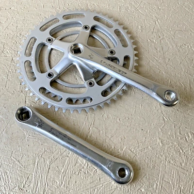 STRONGLIGHT CRANKSET 170 毫米双 52-42T 9/16 脚踏螺纹 6、7 或 8 速 — 第 1/4 张图片