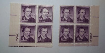 United States Scott # 1052 " Patrick Henry" $1.00 Plate Block LL+LR MNH OG 25541 - Image 1 of 3