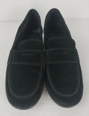 Zapatos mocasines sin cordones Hogan para mujer negros gamuza cuero talla US 7 - EU 371/2 Foto 1 de 4