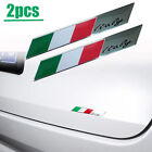 2X Italy Italian Flag Emblem Metal Badge Car Motorcycle Decor Sticker Accessory Mazda 2