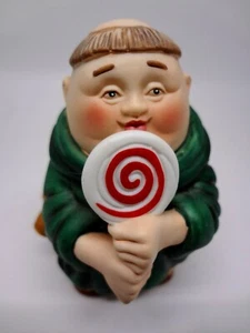 Dept 56 Merry Makers Leopold the Lollipopman Monk Friar Bell Figure Orig Box VTG - Picture 1 of 7