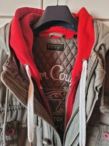 3/4 Jacke/ Parka SCOTCH Vintage, XL, Viele Details, Kapuze, Westeneinsatz rot - Bild 1 von 18