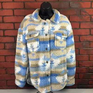 Rue 21 Woman's Large Southwestern Button Up Cottage Core Country Aztec Cozy - Picture 1 of 9